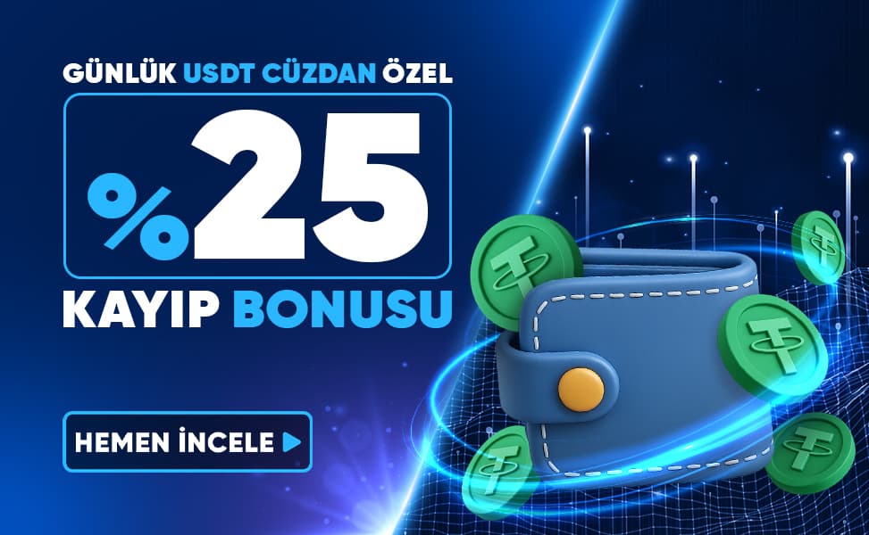 Günlük USDT Cüzdan Özel %25 Kayıp Bonusu