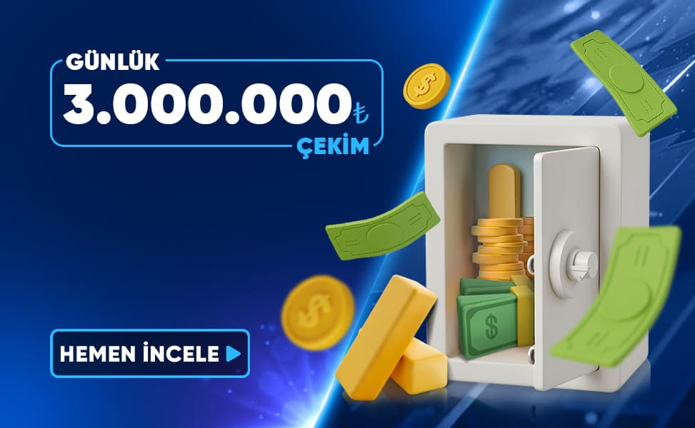 3 Milyon ₺ Çekim Limiti