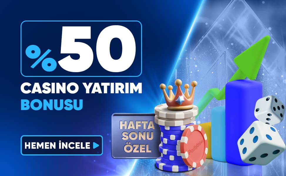 %50 Casino Yatırım Bonusu